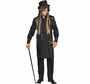 Gothic Kost�m Steampunk Gehrock schwarz deluxe f�r Herren