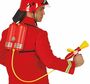 Feuerwehr Spielzeug Tankrucksack Wassertank mit Schlauch rot 