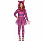 Grinsekatze Kost�m Kleid pink lila f�r Kinder