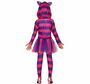 Grinsekatze Kost�m Kleid pink lila f�r Kinder