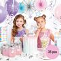 Einhorn Party Set f�r Kinder Geburtstag 35-tlg. Tischdeko Party-Deko