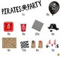 Piraten Party-Set Kinder Geburtstag Deko Luftballons 72-tlg. Deluxe Tisch-Deko