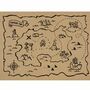 Piraten Platz-Set 40 x 30 cm Schatzkarte Party-Deko Kindergeburtstag, 6 St�ck