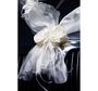 Autoschmuck Hochzeit Wedding Car Deko Rosenbl�ten creme 4-tlg. Deko-Set