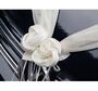 Autoschmuck Hochzeit Wedding Car Deko Rosenbl�ten creme 4-tlg. Deko-Set