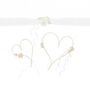 Autoschmuck Hochzeit Wedding Car Deko Rosenbl�ten creme 4-tlg. Deko-Set