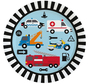 Autos auf der Stra�e Party-Set 59-tlg. Verkehr Kindergeburtstag Tisch-Deko