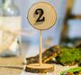 Tisch Nummernhalter aus Holz nummeriert Hochzeit Geburtstag, 10 St�ck