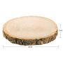 Holzscheibe Baumscheibe 24 cm Deko Hochzeit, 1 St�ck