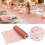 Glitzer Tischl�ufer Ros�gold 5 m x 30 cm Hochzeit Weihnachten Geburtstag Deko