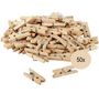 Mini Holz W�scheklammern 2 cm Deko Fotos DIY Basteln, 50 St�ck