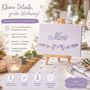 Mini Staffelei Holz 8,8 x 14,5 cm Foto- & Kartenhalter Hochzeit Geburtstag