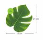 Tropical Palmenbl�tter gr�n 21x18 cm 4 St�ck Party-Deko