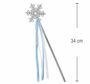 Eisk�nigin Feenstab 34 cm Zauberstab blau silber Kost�m-Zubeh�r