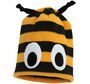 Bienen Fleece M�tze mit Augen schwarz-gelb Kost�m-Zubeh�r