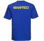 Super-Papa T-Shirt blau mit Wunschname f�r Herren