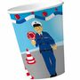 XXL Party-Set Kindergeburtstag Polizei f�r 6 Kinder 121-tlg. Tisch-Deko