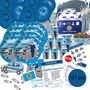 XXL Party-Set Kindergeburtstag Polizei f�r 6 Kinder 121-tlg. Tisch-Deko