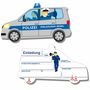 XXL Party-Set Kindergeburtstag Polizei f�r 6 Kinder 121-tlg. Tisch-Deko