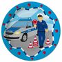 XXL Party-Set Kindergeburtstag Polizei f�r 6 Kinder 121-tlg. Tisch-Deko