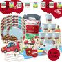 XXL Party-Set Kindergeburtstag Feuerwehr f�r 6 Kinder, 81-tlg.
