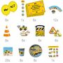 XXL Party-Set Kindergeburtstag Baustelle Bagger f�r 6 Kinder, 98-tlg.