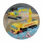 XXL Party-Set Kindergeburtstag Baustelle Bagger f�r 6 Kinder, 98-tlg.