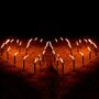 Fackelherzen-Set, Feuerherzen mit 45 Min. Brenndauer