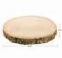 Baumscheiben-Set Holzscheiben 24-38 cm Tischdeko, 3 St�ck