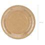 Umweltfreundliche Teller braun �kologisch aus Pappe 6 St�ck Party-Zubeh�r