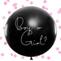 Luftballon Boy or Girl mit Konfetti Babyshower Deko