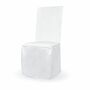 Stuhlhusse wei� matt universell Hochzeit Geburtstag Stuhlbezug