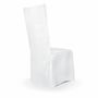 Stuhlhusse wei� matt universell Hochzeit Geburtstag Stuhlbezug