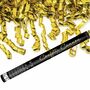 Shooter gold Luftschlangen gekringelt Konfettikanone 60 cm