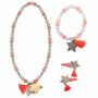 Kinderschmuck Set Sterne Halskette Armband Haarspangen Sternchen M�dchen