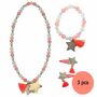 Kinderschmuck Set Sterne Halskette Armband Haarspangen Sternchen M�dchen