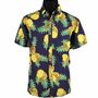 Sommer Herren Hawaiihemd mit Ananas-Motiv l�ssiges Urlaubs-Outfit