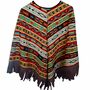 Indianer Kost�m f�r Kinder Onesize Poncho gemustert