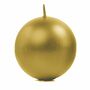 Runde Kerzen 10 St�ck 6 cm Kugelkerzen Deko metallic ros� gold 