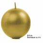 Runde Kerzen 10 St�ck 6 cm Kugelkerzen Deko metallic ros� gold 