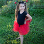 Marienk�fer Kost�m-Set Fl�gel Haarreif & Rock f�r Kinder