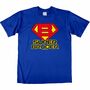 Super Bruder T-Shirt blau Geschenkidee Geburtstag f�r Herren