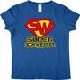 Super Schwester T-Shirt blau Geschenkidee Geburtstag f�r Damen