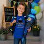 Superheld Kinder T-Shirt blau Schulanfang Einschulung ABC-Sch�tze