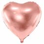 Herz Folienballon Rose Gold 45 cm Hochzeit Valentinstag Liebe Party-Deko