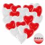 Herz Luftballons rot & wei�  40,6 cm 20 St�ck Ballon Hochzeit Verlobung Valentinstag