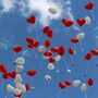 Rote & Wei�e Herz Luftballons XXL 40 St�ck  40,6 cm Party-Deko Hochzeit Verlobung
