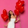 Rote & Wei�e Herz Luftballons XXL 40 St�ck  40,6 cm Party-Deko Hochzeit Verlobung