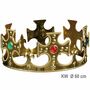 Krone K�nigskrone gold f�r Erwachsene KW 60 cm Kost�m-Zubeh�r