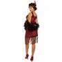Charleston Kost�m Deluxe Mrs. Gatsby 20er Jahre Kleid rot mit Haarband f�r Damen